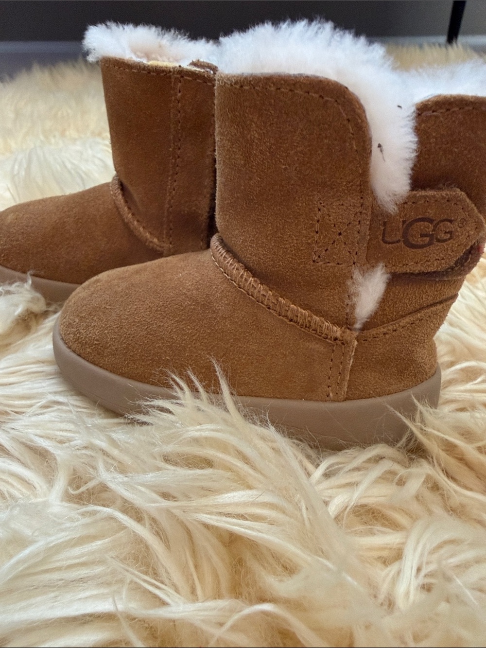 UGG Baby Chestnut Suede Sheepskin Boot